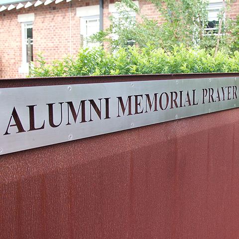 Alumni Memorial Prayer Garden Plaque